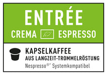 Lade das Bild in den Galerie-Viewer, Sparpack 6x10 Stk. Biokapseln ENTRÉE Crema Espresso kompatibel mit Nespresso