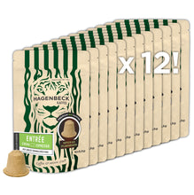 Lade das Bild in den Galerie-Viewer, HAGENBECK ENTRÉE Bio-Kaffeekapseln, 12er-Sparpack mit 120 Kapseln