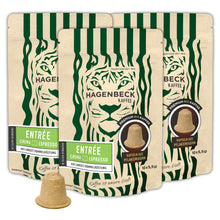 Lade das Bild in den Galerie-Viewer, HAGENBECK ENTRÉE Bio-Kaffeekapseln, 3er-Sparpack mit 30 Kapseln
