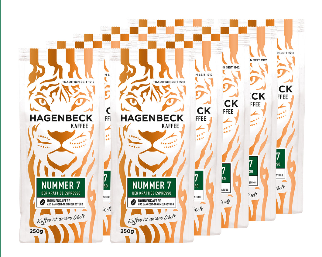 Sparpack Nummer 7 ganze Kaffeebohnen